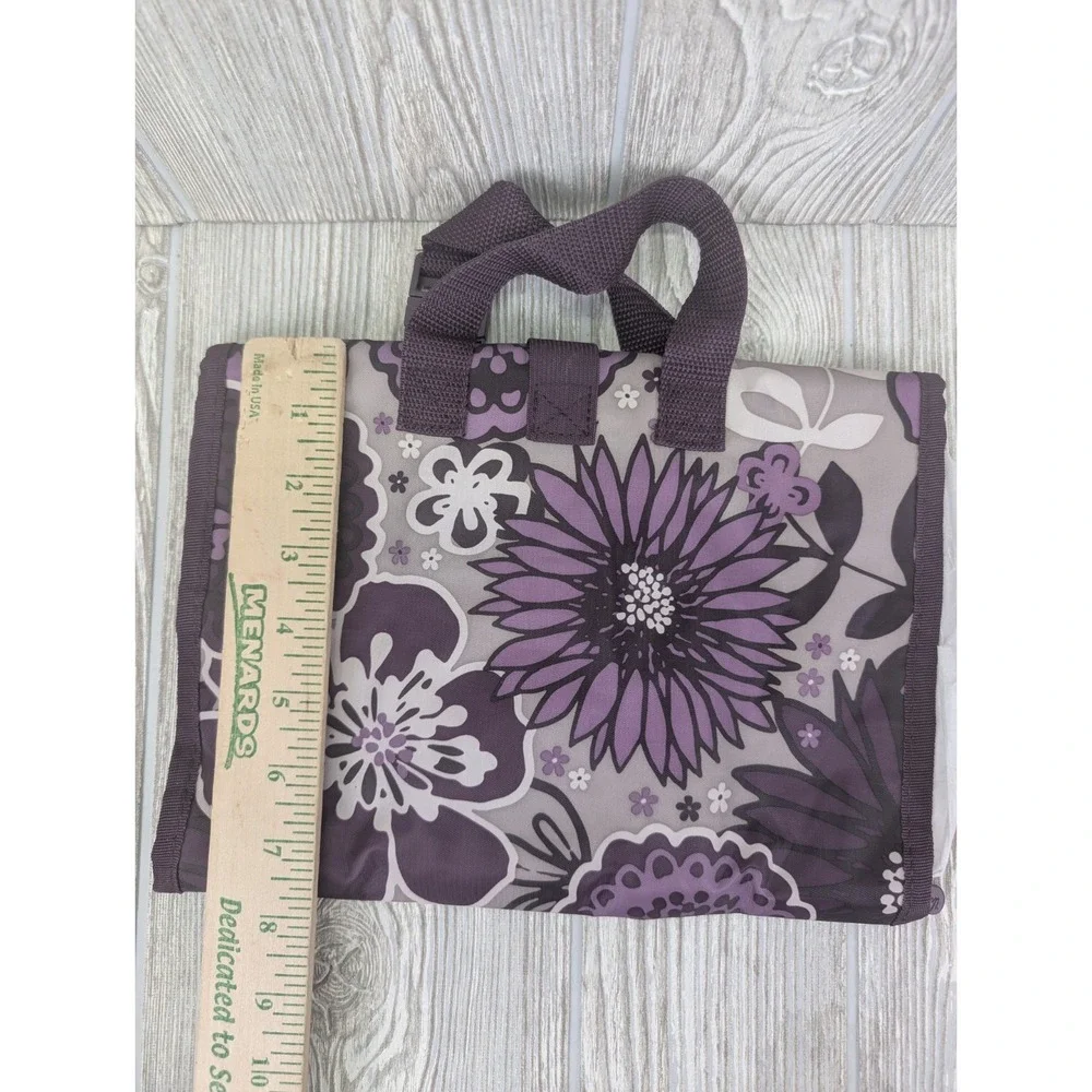 Thirty-One Timeless Beauty Toiletry Bag Plum Awesome Blossom Cosmetic Organizer